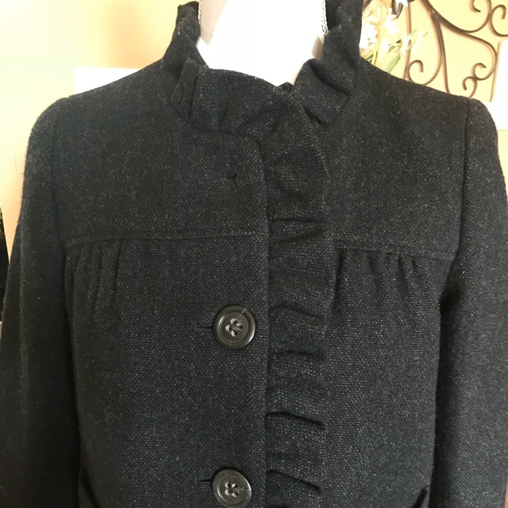 J.Crew Ruffle coat - Picture 3 of 7